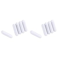 Vista 1 de 10 Uds blanco PTFE Stir Bars 7X30mm laboratorio agitador pulgas laboratorio Spinner para mezclador magnético