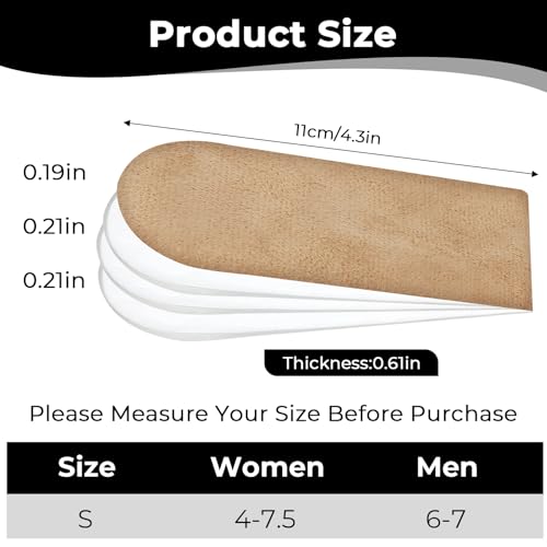 Elevadores Ajustables de Gel para Zapatos, 3 Niveles miniatura 2