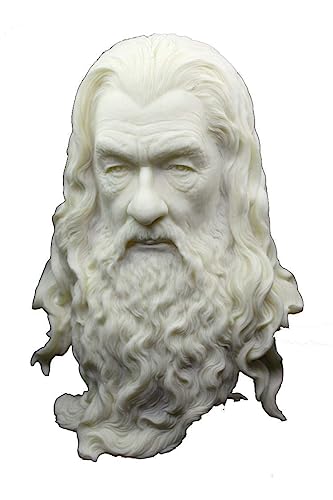 KOIAMVZW Sculpture du Seigneur des Anneaux - Statue de Gandalf - Buste du Hobbit - Avatar - Décorations de bureau - Artisanat en résine - 30 cm (A)