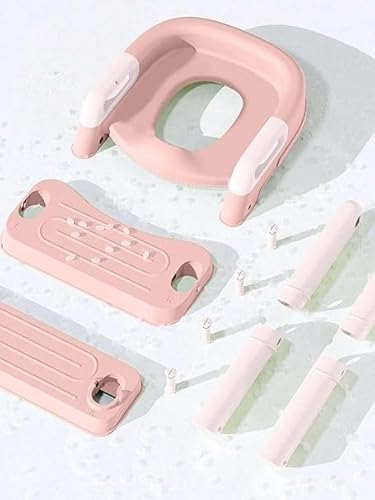 Redutor De Assento Sanitario Desfralde infantil escadinha inteligente Rosa
