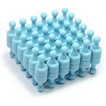 CMS Magnetics - 180-Pack Small NeoPin Baby Blue Strong Neodymium Magnetic Push Pin for Dry Erase Whiteboards, Bulletins, Calendars, Refrigerator, Office, Kitchen, School, Classroom