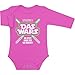 Shirtgeil DAS Wars, jetzt Habe ich die Macht - Baby Geschenk Fans Baby Langarm Body 6-12 Monate Wow rosa