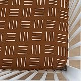 Mebie Baby Mustard Mudcloth Muslin Crib Sheet