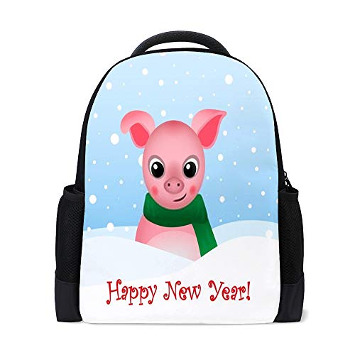 Sac à dos pour homme et femme de 16 pouces avec double zip Noël