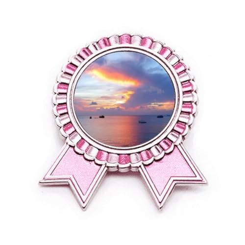 Broche rose de l'ocean bijou scientifique elegant en metal unique a offrir a un chercheur