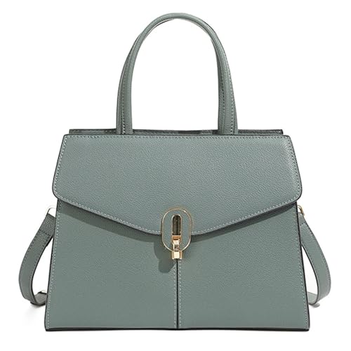 Sac à main en cuir véritable élégant pour femme avec poignée chic