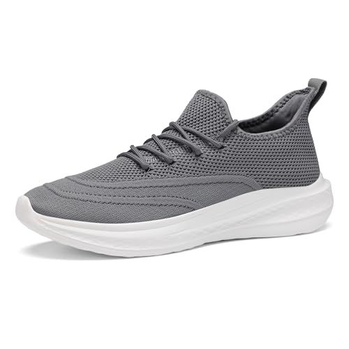 Image of VAMJAM Men's Running Shoes Slip On Walking Shoes Non Slip Lightweight Workout Breathable Gym Sneakers Fashion Mesh Sneakers