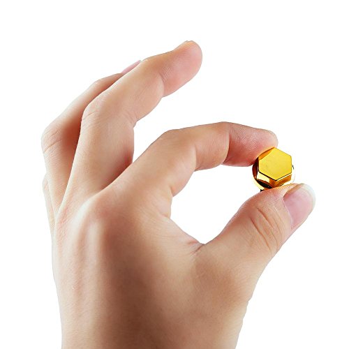 Image of Screw, 30Pcs Motorcycle Motorbike Screw Nut Cover Decoration for (Gold)
