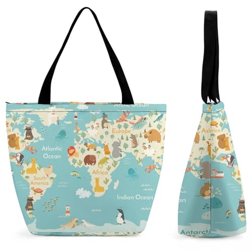 Sac à bandoulière carte du monde le compagnon idéal de vos voyages