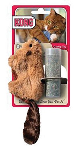 Kong Beaver Refillable Catnip Toy (Colors Vary), 2 Pack #TOP1