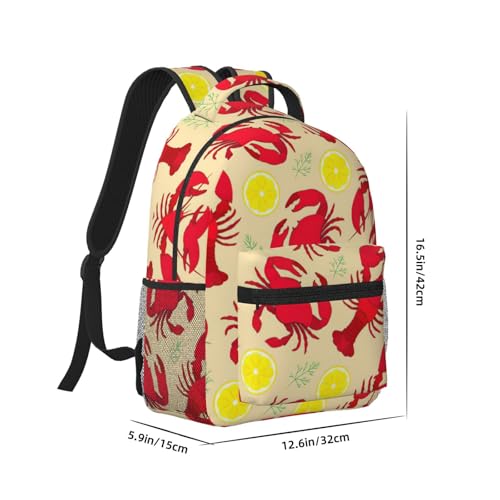 Sac à dos ordinateur EdWal imprimé homard original et robuste