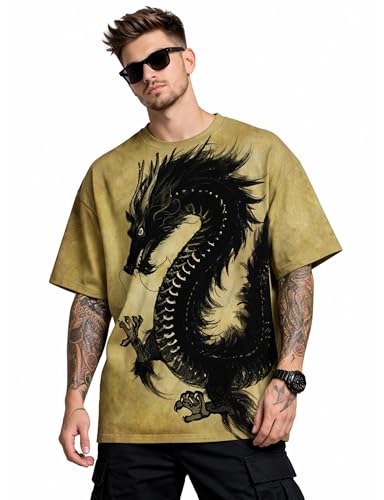 Image of STAND OUT All Over Printed Psychelic Trippy Animal T-Shirts
