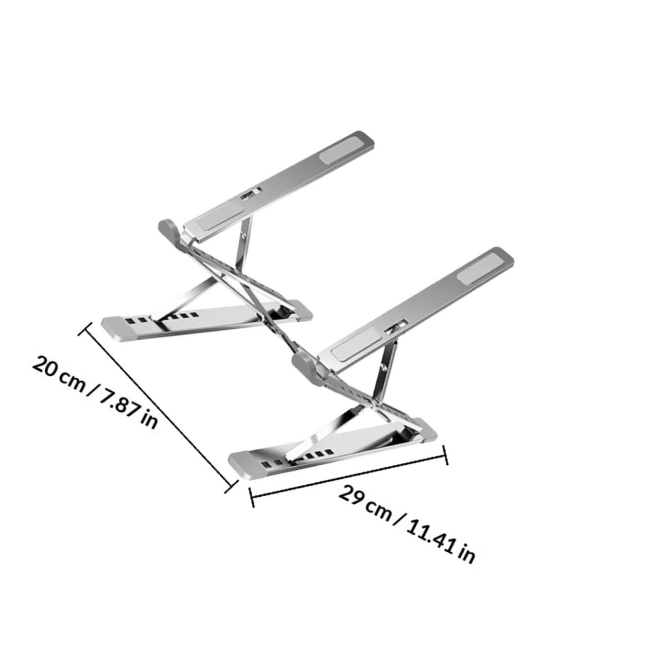DOITOOL Soporte para Computadora Portátil Ajustable de Aleación de Aluminio Diseño de Doble Capa y Refrigeración para Escritorio Portátil