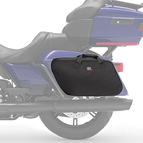 Kemimoto Motorcycle Saddlebag Liner Bag, Hard Saddle Bag Insert Single-Side Travel Luggage Compatible With Touring Models Street Glide Road King Road Glide Electra Glide #TOP16