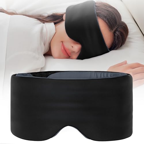 Sleep Mask, Eye Masks for Sleep,Dual-Side Blackout Eye Covers for...