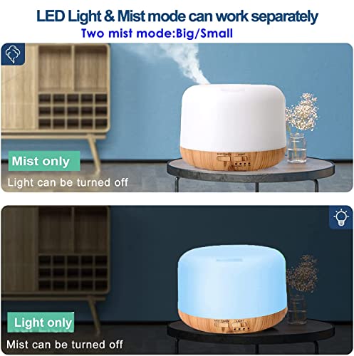 Image of Bedroom Humidifier for Sleep Essential Oil Diffuser with Flame Effect Night Light Ultrasonic Cool Mist Air Quiet USB Auto Shut Off Aromatherapy Diffuser (Fragrant Oil Humidifier)