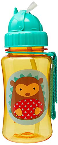 Skip Hop Toddler Sippy Cup with Straw, Zoo Straw Bottle, Hedgehog