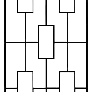 Panacea 84447 Contemporary Trellises Black 78 H Pack of 2