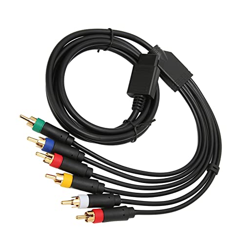 ERYUE Cavo AV Componente Stabile Ad Alta flessibilità RGB RGBS con 4 Teste BNC per Accessori per Console di Gioco N64 SFC