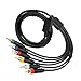 BONKZEBU RGB Component Video Cable component cable High Flexibility Soft Stable Multimedia Cable sfc rgb for NGC component cable for NGC, N64, SFC, with 4 BNC Composite Cables