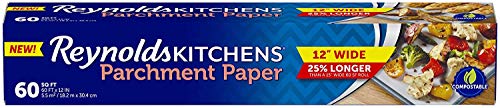 Reynolds Kitchens Non-Stick Parchment Paper - Amazon Exclusive 12 inch - 60 Square Feet(2pack)