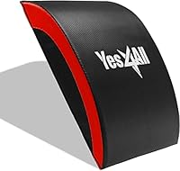Yes4All Bauchmuskel-Matte, Ab Übung Matte Core Trainer , Gymnastikmatte mit Steißbein Schutzpolster/Bauchkeil - Bauchmatte Unterstützung für Abdominal Training, Sit-Up-Pad Bauch