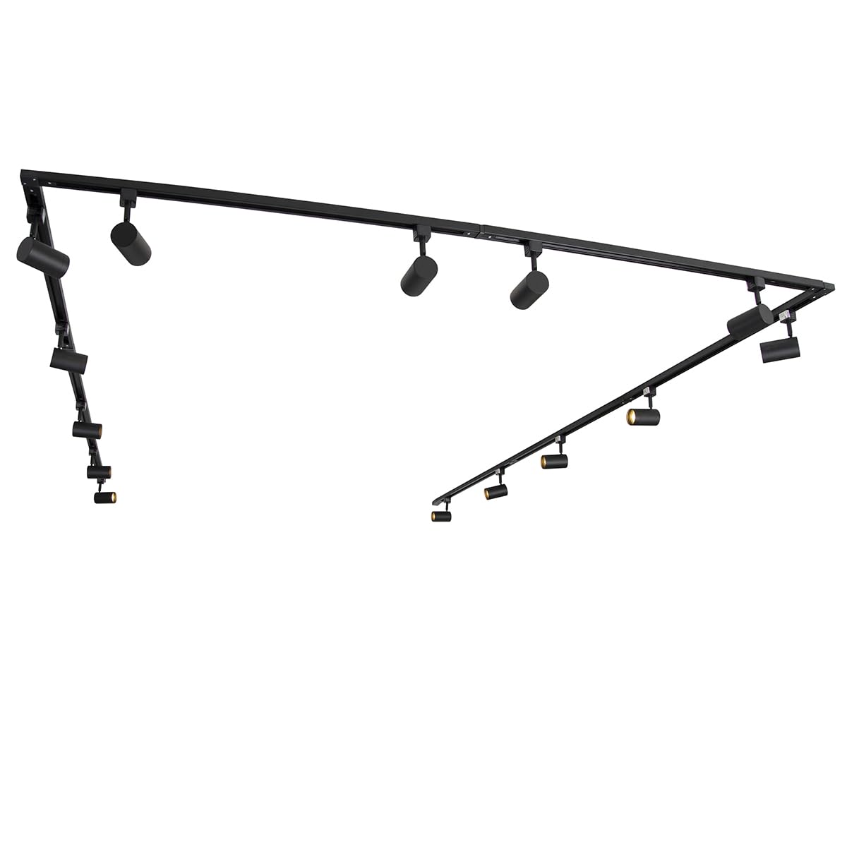 QAZQA jeana - LED Dimmerabile Lampada da soffitto dimmer incluso Moderno - 14 luce - L 753 cm - Nero - Moderno - Soggiorno I Camera da letto I Sala da Pranzo I Cucina