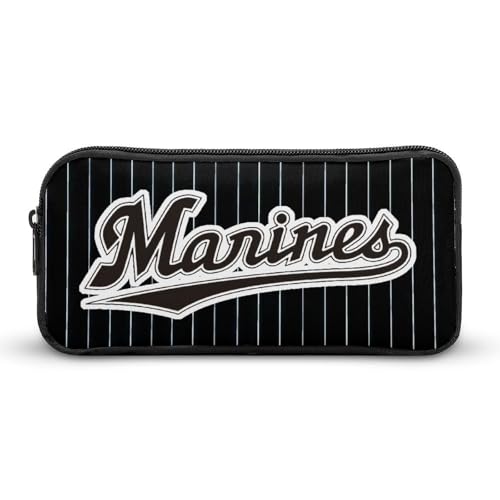 千葉ロッテマリーンズ文具ケース ペンケース 収納グッズ 筆箱 ペンバッグ 筆入れ 多機能 学用品収納 大容量軽量 伸縮性が良く、繰り返し使用可能 傷防止 防汚 掃除が簡単 いろいろな文房具を収納 オフィス小物 コスメバッグとして 男女兼用 携帯便利