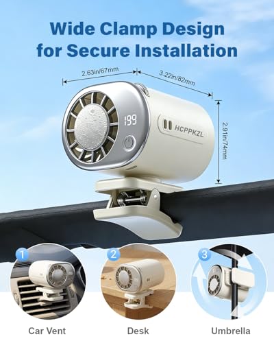 2026 Car Clip-On Air Conditioner Fan