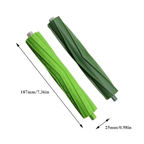 Image of 1 Sets Replacement Rubber Roller Brushes Compatible for iRobot Roomba E & I & J Series, Replacement Parts Accessory for J8+ i7+ i7 i1 i2 i3 i4 i6 i6+ i8 i8+Plus E5 E6 E7 Vacuum Cleaner