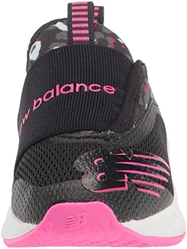 New Balance Kids Fresh Foam Fast V2 Slip-On Running Shoe, Black/Pink Glo/Oyster Pink, 5 US Unisex Toddler | Image 1