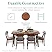 Best Choice Products 7-Piece Wooden Dining Room Table Set, Mid-Century Modern, Kitchen Table w/ 6 Chairs, Upholstered Cushions, Curved Backrests, Rounded Table Corners - Walnut/Gray