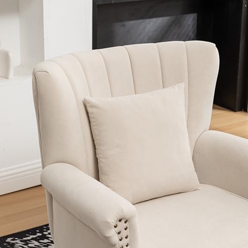 Sillón Plegable Velvet Beige miniatura 3