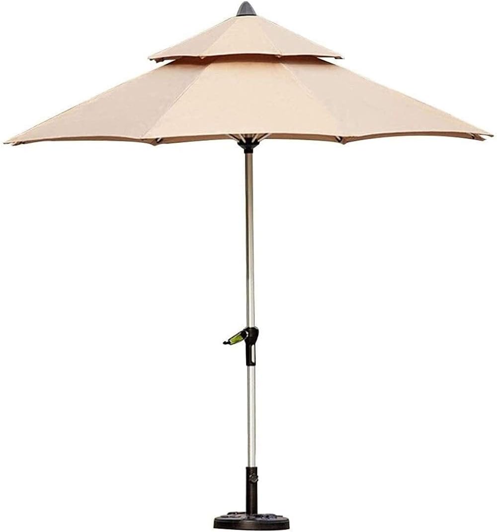 LSLYTQ Sun Parasol Umbrella Garden Outdoor Patio Umbrella Market Umbrella with Base, Large Portable Offset Patio Umbrella for Poolside, Deck, Garden, Backyard, Pool good