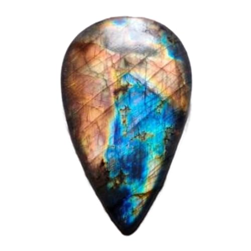 Cabochon en labradorite naturelle poire 31x18x6mm - 1 pièce pour création de bijoux GH_NAT_03662