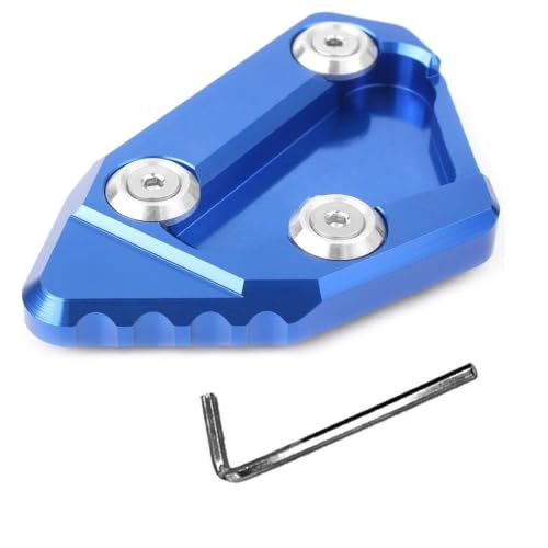 Rallonge de béquille latérale CNC en aluminium bleu pour Suzuki GSXR1000 2009-2017