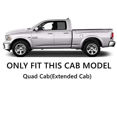 Estribos negros para Dodge Ram 1500 y 2500 Quad Cab miniatura 5