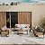 ZANDOR Aluminum Outdoor Patio Furniture Set, 5-Piece Metal Modern Outside Sectional Conversation Lawn Furniture with Coffee Table & Washable Thick Cushions,Seating Sofa for Garden/Backyard/Porch Grey