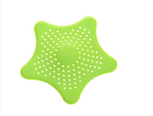 ZGJ Affe Küche Badezimmer Stern Typ Schmutzfänger Haar Filter Abflusssieb (Grün)