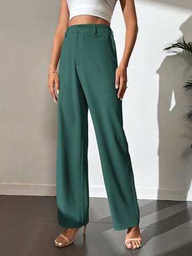 Image of Elendra Women Lycra - Bootcut Trousers Pant Wide Leg