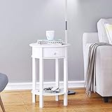 Elegante y cómoda mesa auxiliar, también se puede utilizar como una mesa para laptop, mesa para refrigerios, mesa para café, mesa para sofá o mesa de noche.