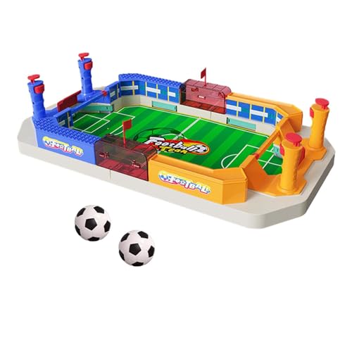 B Baosity Mini Interactive Foosball Game Tabletop Football Soccer Pinball Game Desktop Sport Board Game for Party Boys Girls Children, 2 Balls, 55x31x11.5cm