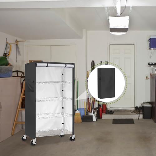 Cubierta de estante de almacenamiento protector impermeable con cremallera para dormitorio 5
