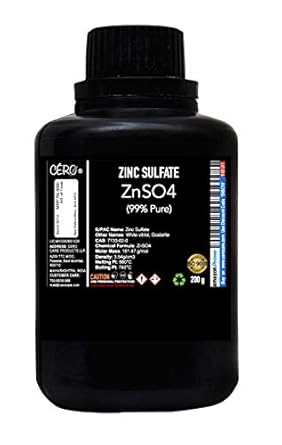 CERO ZINC SULPHATE 99% Pure [ZnSO4] CAS: 7733-02-0 (200g)