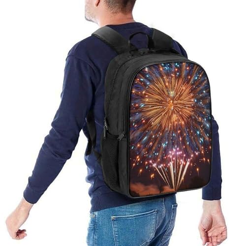 Mochila escolar Fireworks infantil impermeable con correas ajustables para libros 5