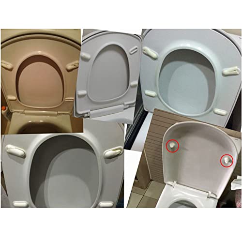 The Lord of the Tools 16PCS Toilet Seat Bumpers Set Universal Toilet Lid Cushions Pads Anti-Noise Replacement Seat Lid Buffers for Home Hotel Bathroom Toilet Seat and Toilet Lid Gray - Image 3