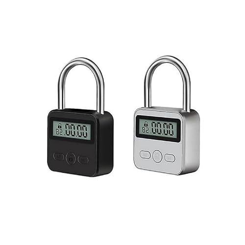 Joyhappst Image Color Smart Lock Metal Timing Lock Electronic Lock Timer Padlock Luggage Padlock Rechargeable