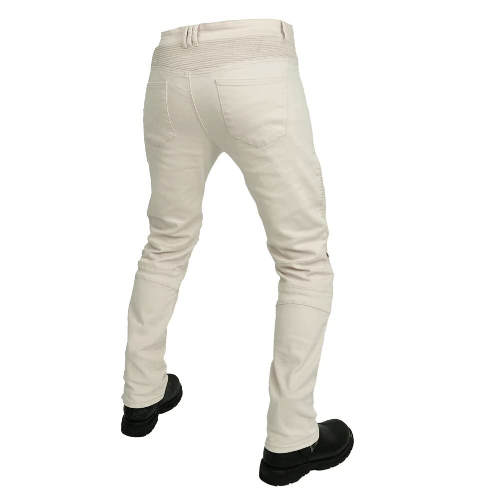 Impermeabile Moto Equitazione Pantaloni per Uomini Donne Retrò Biker Jeans Motocross Racing Pantaloni con 4 X CE Armatura Ginocchiere
