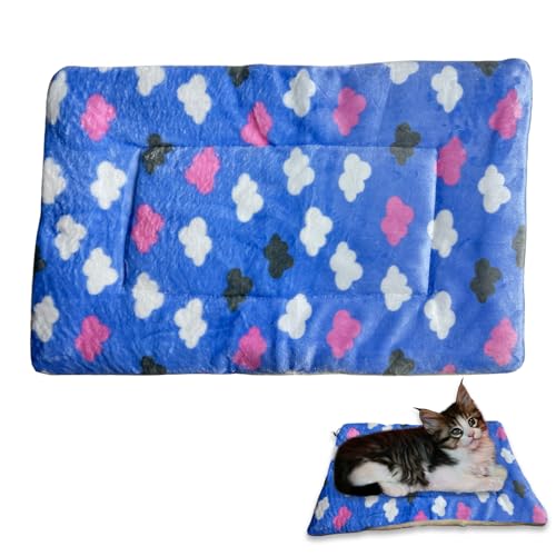 ZYEKIU Animali Domestic Coperta Cane, Super Morbida e Soffice, Coperte per Cani in Flanella, Animali Domestici, Coperta Gatto Reversibile per Interni, Gatti, Cani, Letto, Divano(Stile Nuvola)