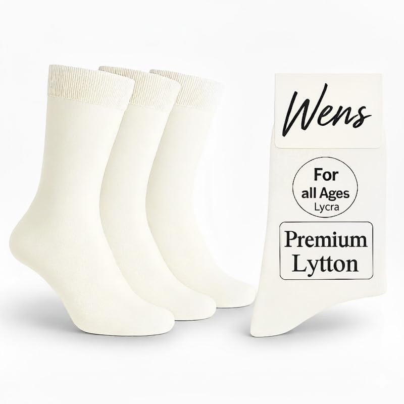 Image of Wens Plain Dark Socks for Girls, Boys, Kids & Men of All Ages (Pack of 3) | Heavy Elastic, Streachable & Comfortable Fit